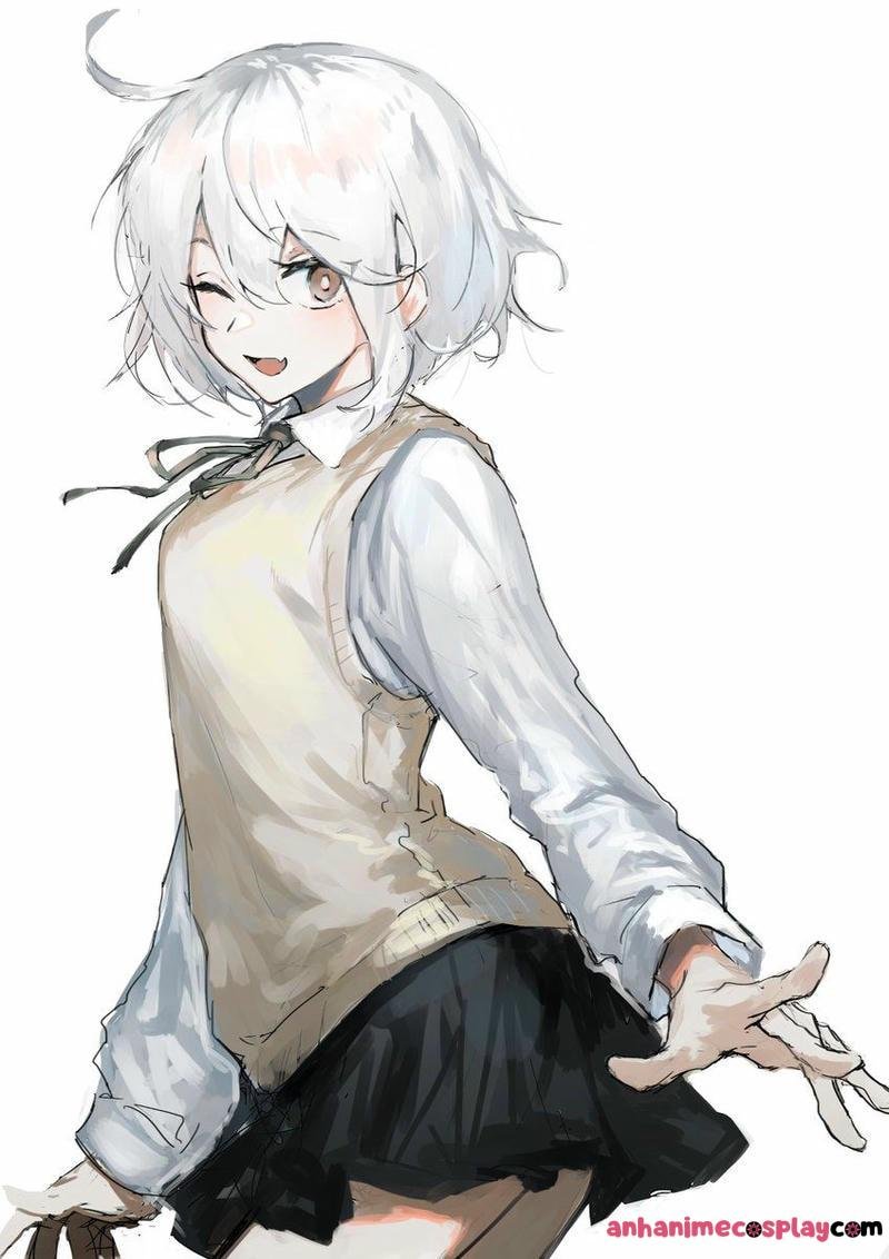 anime nữ tóc ngắn cute